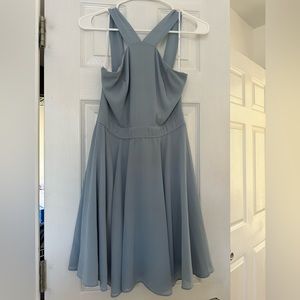 Baby blue skater dress